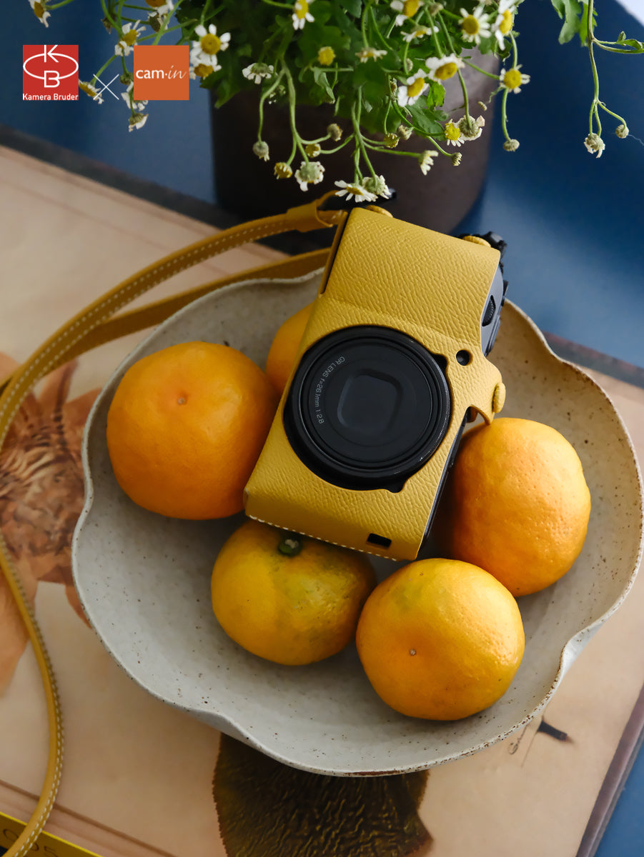 Genuine Epsom Leather Protector Case for Ricoh GR III – Handmade
