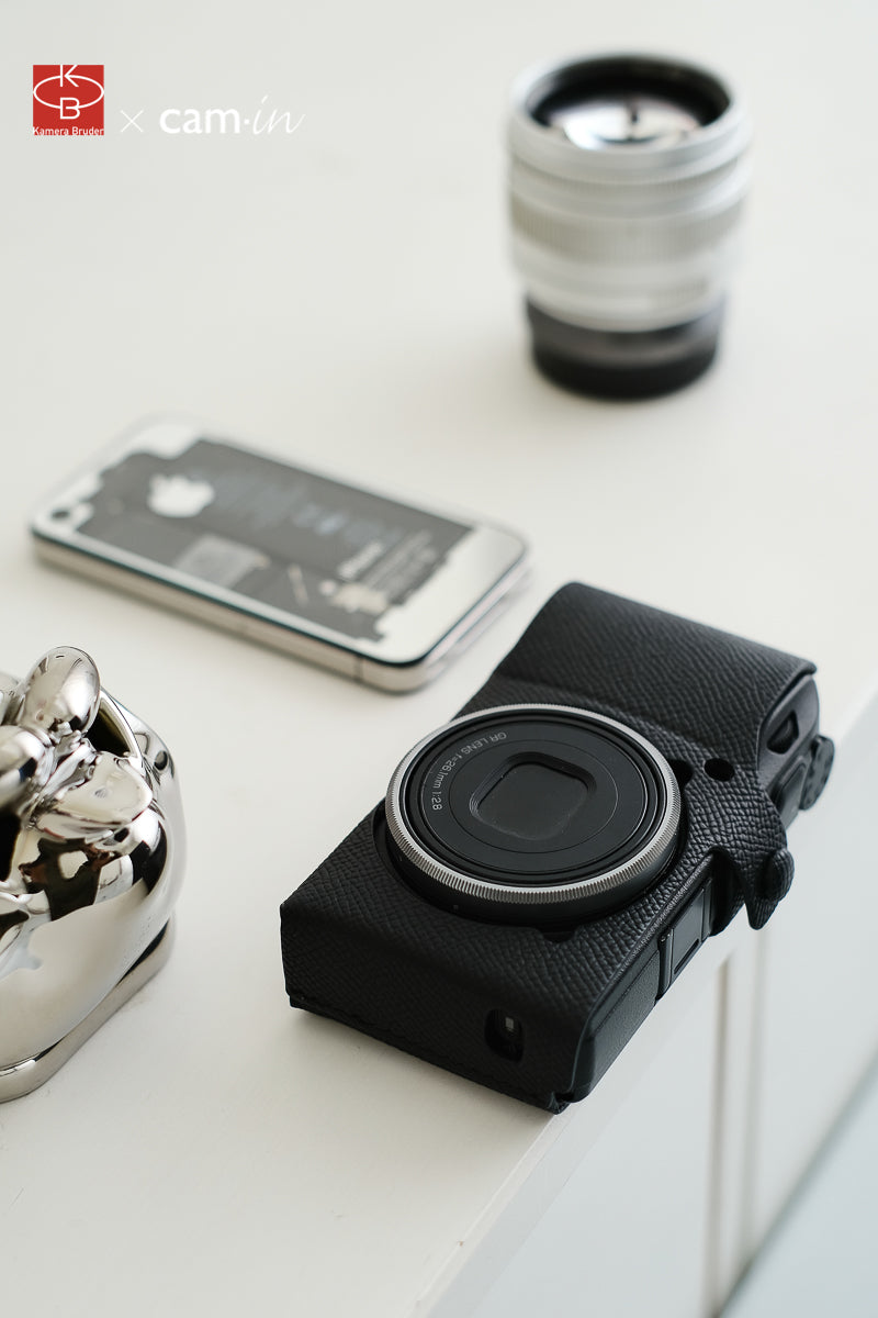 Genuine Epsom Leather Protector Case for Ricoh GR III – Handmade