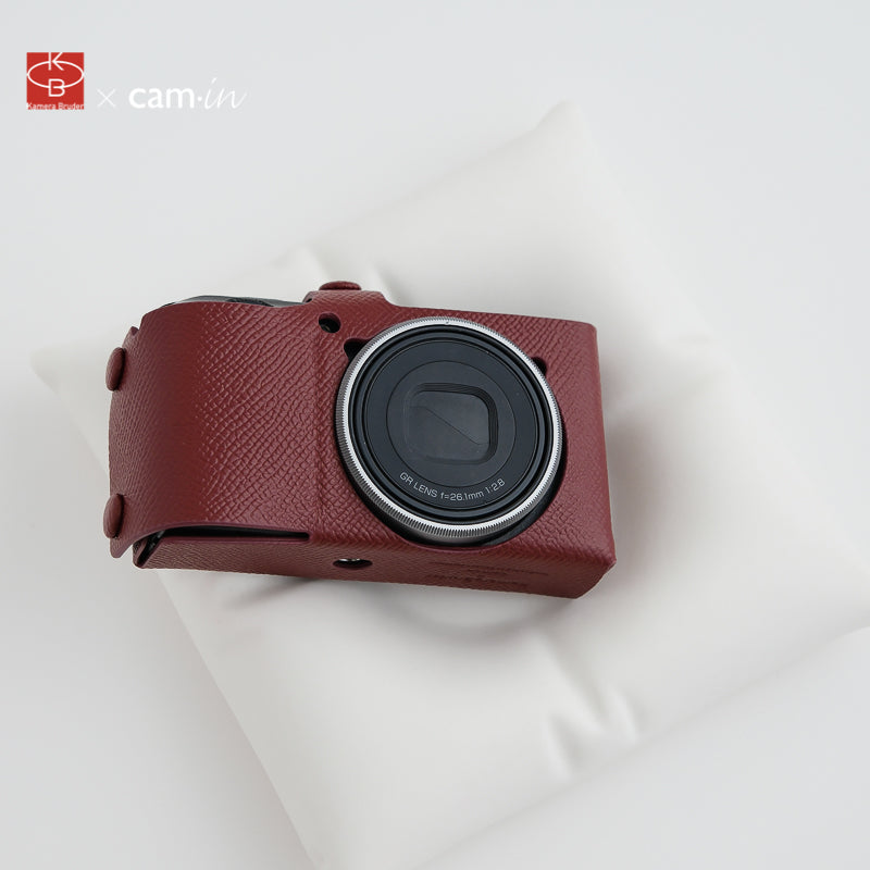 Genuine Epsom Leather Protector Case for Ricoh GR III – Handmade